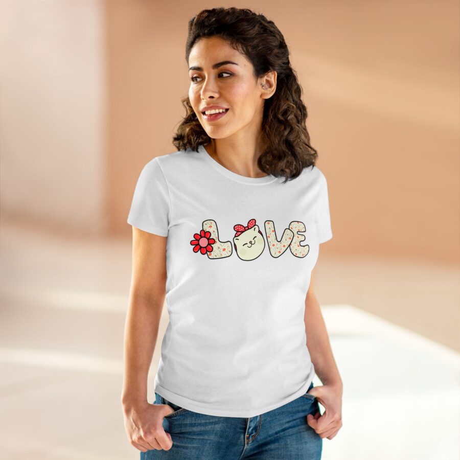 Love Kitty - Midweight Cotton Tee